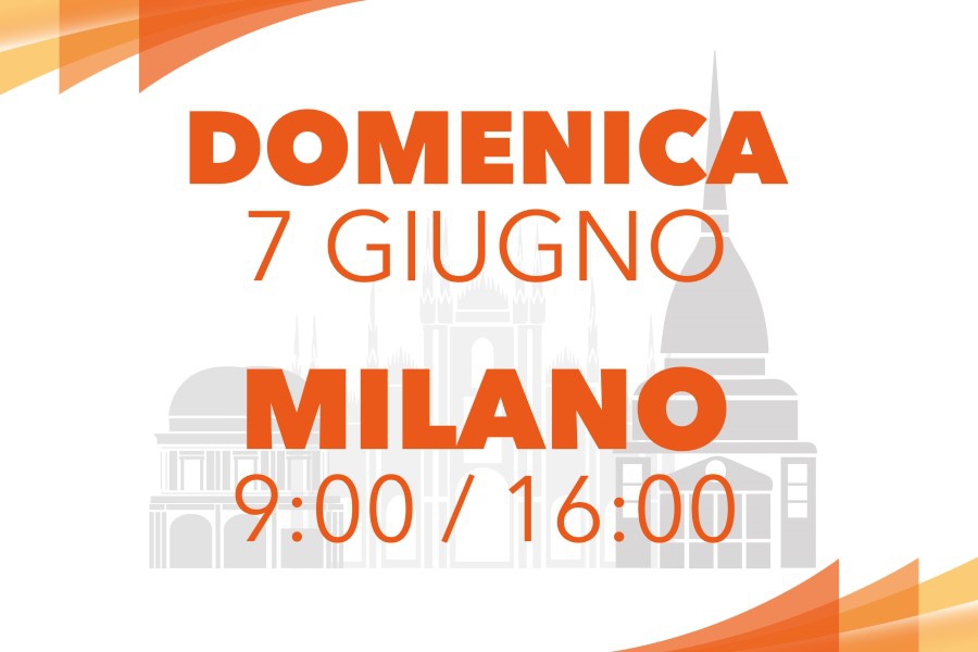 slide DOMENICA 7 GIUGNO MILANO