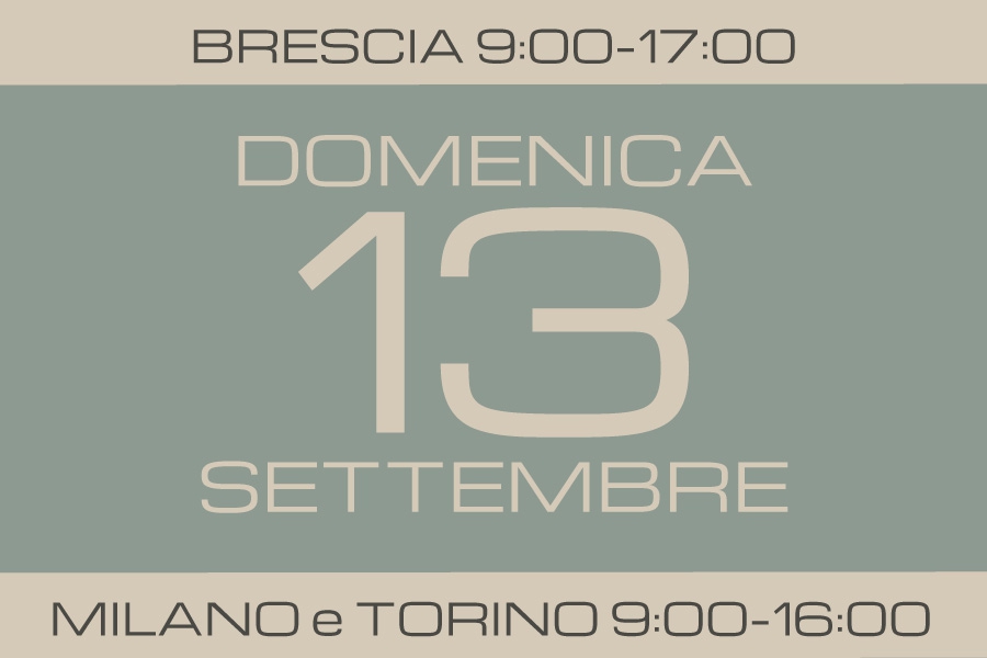 slide BS MI TO DOMENICA 13 SETTEMBRE