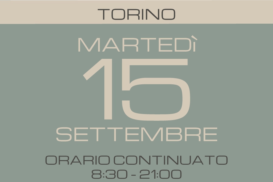 slide TORINO MARTEDI' 15 SETTEMBRE