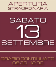 APERTURA STRAORDINARIA