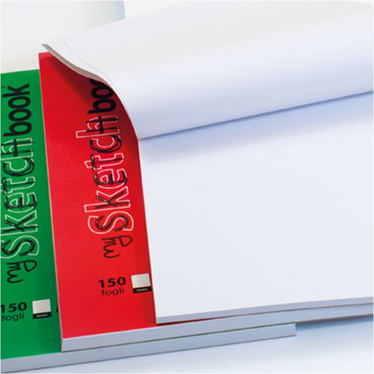 BLOCCO SKETCH BOOK A4 150FG 50GR COLLATO 2