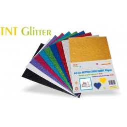 TESSUTO TNT 20X30 10FG   GLITTER ASSORTITO