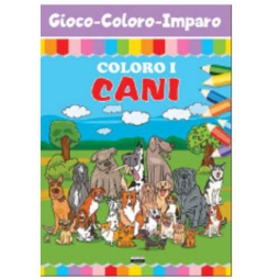 LIBRO DA COLORARE COLORO I CANI ASSORTITI A 16PG V.1,90