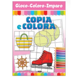 LIBRO DA COLORARE COPIA E COLORA 16PG V.1,90