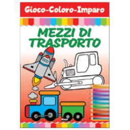 LIBRO DA COLORARE MEZZI  DI TRASPORTO 16PG V.1,90