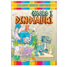 LIBRO DA COLORARE COLORO I DINOSAURI 16PG V.1,90