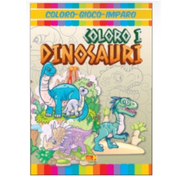 LIBRO DA COLORARE COLORO I DINOSAURI V.1,90