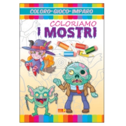 LIBRO DA COLORARE COLORIAMO I MOSTRI 16PG V.1,90
