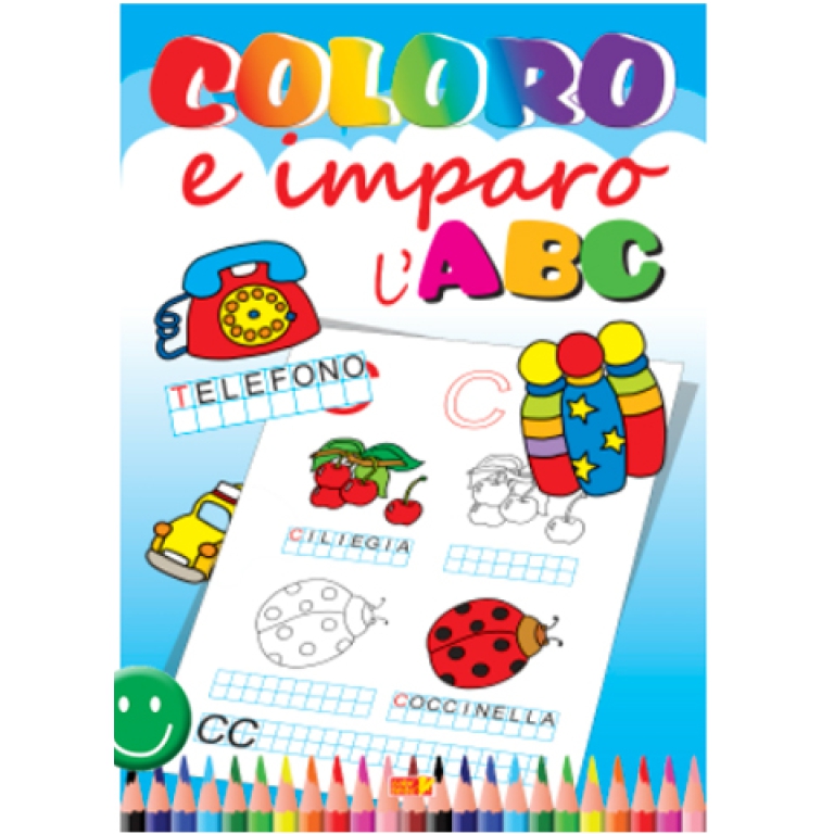 LIBRO DA COLORARE COLORO E IMPARO ABC 32PG V.2,60