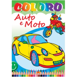 LIBRO DA COLORARE AUTO E MOTO 32PG V.2,60