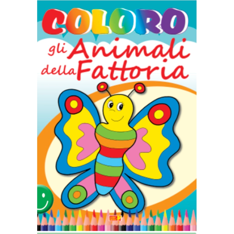 LIBRO DA COLORARE ANIMALI FATTORIA 32PG V.2,60