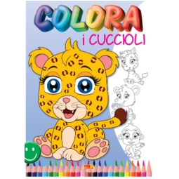 LIBRO DA COLORARE COLORA CUCCIOLI 32PG V.2,60