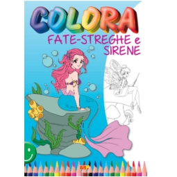 LIBRO DA COLORARE FATE STREGHE SIRENE 32PG V.2,60