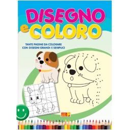 LIBRO DA COLORARE DISEGNO E COLORO 64PG V.4,90