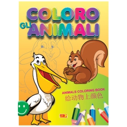 LIBRO DA COLORARE COLORO GLI ANIMALI 64PG V.4,90