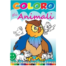 LIBRO DA COLORARE COLORO ANIMALI 32PG V.2,60