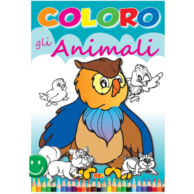 LIBRO DA COLORARE COLORO ANIMALI 32PG V.2,60