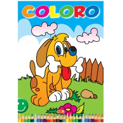 LIBRO DA COLORARE COLORO! CANE 32PG V.2,60