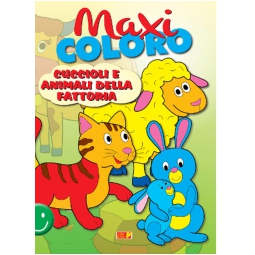 LIBRO DA COLORARE MAXICOLORO ANIMALI 64PG V.4,90