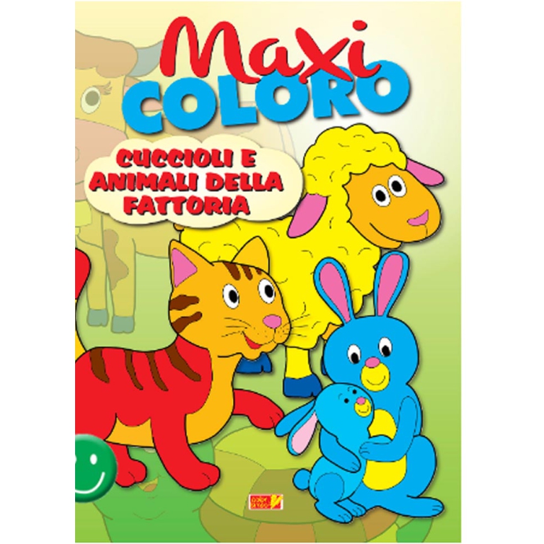 LIBRO DA COLORARE MAXICOLORO ANIMALI 64PG V.4,90