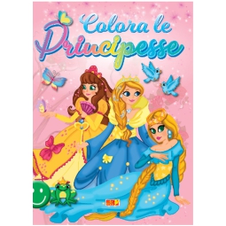 LIBRO DA COLORARE COLORO PRINCIPESSE 64PG V.4,90