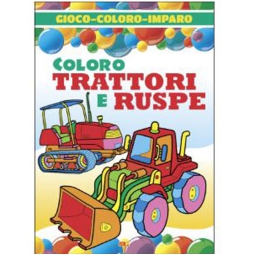 LIBRO DA COLORARE TRATTORI E RUSPE 16PG V.1,90