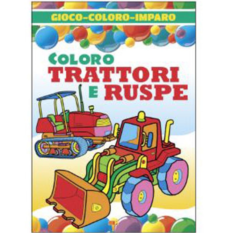 LIBRO DA COLORARE TRATTORI E RUSPE 16PG V.1,90