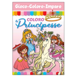LIBRO DA COLORARE COLORO PRINCIPESSE 16PG V.1,90