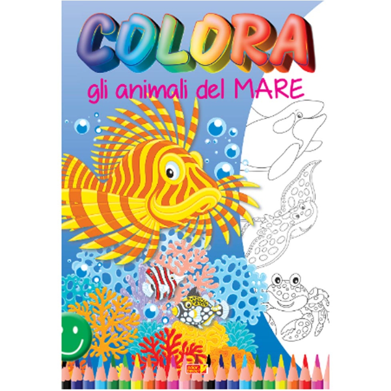 LIBRO DA COLORARE COLORO ANIMALI MARE 32PG V.2,60