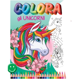 LIBRO DA COLORARE COLORA GLI UNICORNI 32PG V.2,60