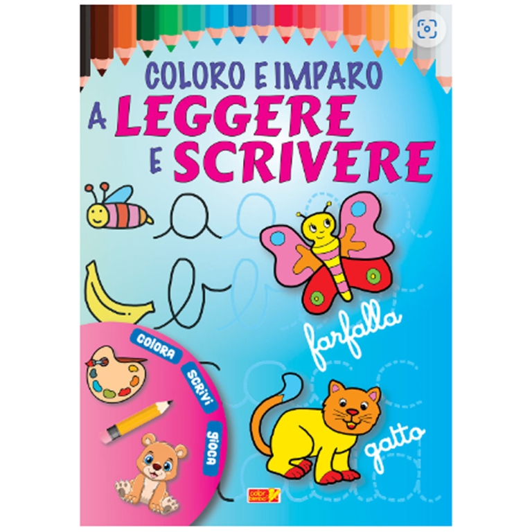 LIBRO DA COLORARE COLORO LEGGERE SCRIV.64PG V.4,90