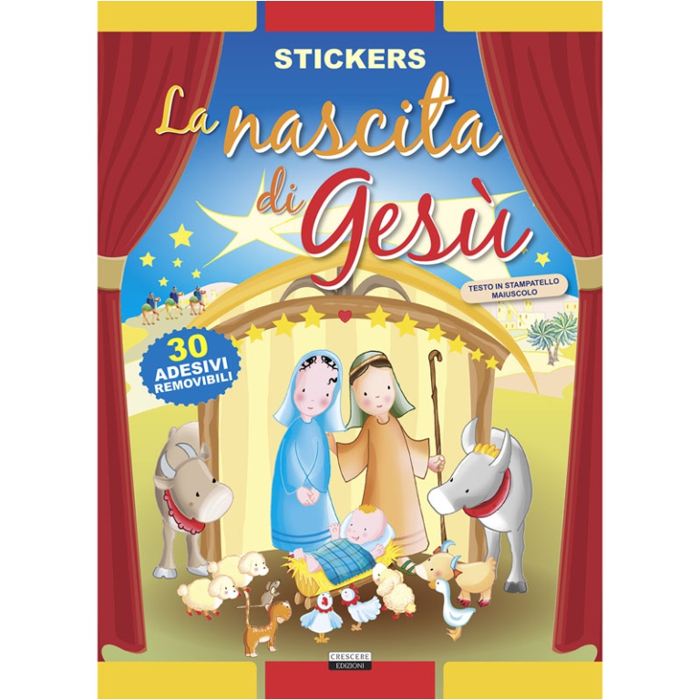 LIBRO STICKERS LA NASCITA DI GESU'24PG V.4,90