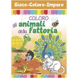 LIBRO DA COLORARE ANIMALI FATTORIA 16PG V.1,90