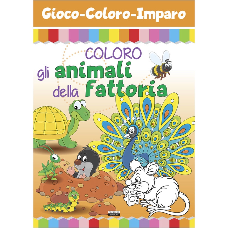 LIBRO DA COLORARE ANIMALI FATTORIA 16PG V.1,90