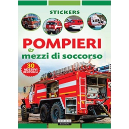 LIBRO DA COLORARE STICKERS MEZZI SOCC. 24PG V.4,90