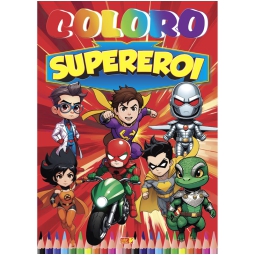 LIBRO DA COLORARE COLORO SUPEREROI 32PG V.2,60