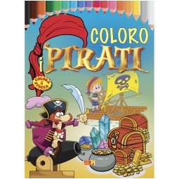 LIBRO DA COLORARE COLORO I PIRATI 64PG V.4,90