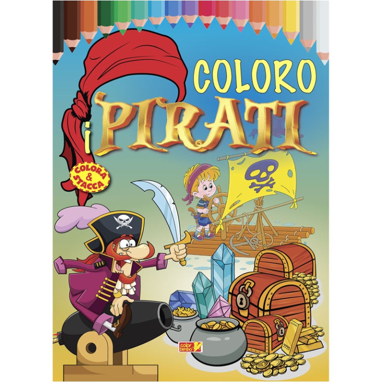LIBRO DA COLORARE COLORO I PIRATI 64PG V.4,90