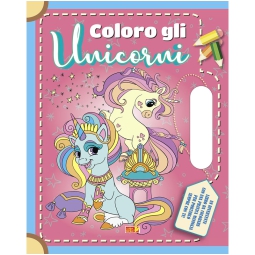 LIBRO DA COLORARE UNICORNI VALIGIA 32PG V.4,90
