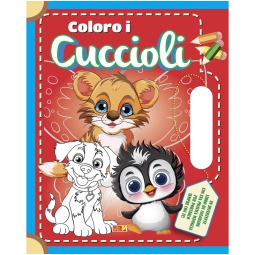 LIBRO DA COLORARE CUCCIOLI VALIGIA 32PG V.4,90