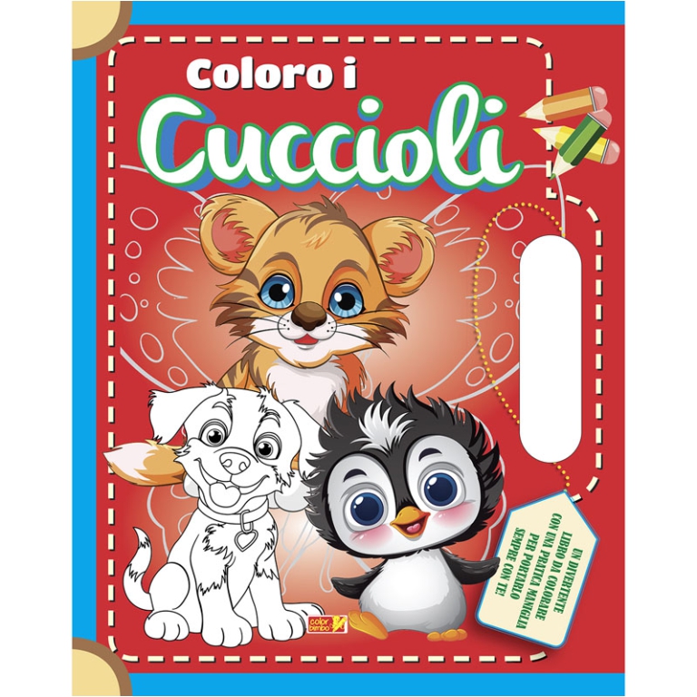 LIBRO DA COLORARE CUCCIOLI VALIGIA 32PG V.4,90