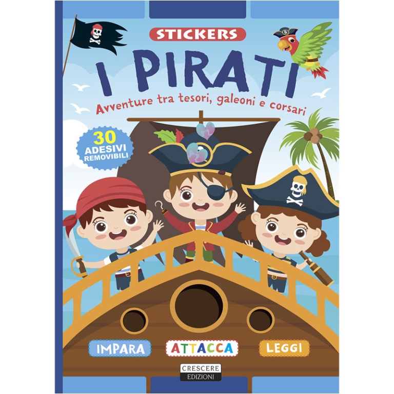 LIBRO STICKERS I PIRATI  24PG V.4,90