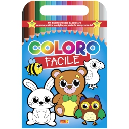 LIBRO DA COLORARE COLORO FACILE C/MANI.96PG V.4,90