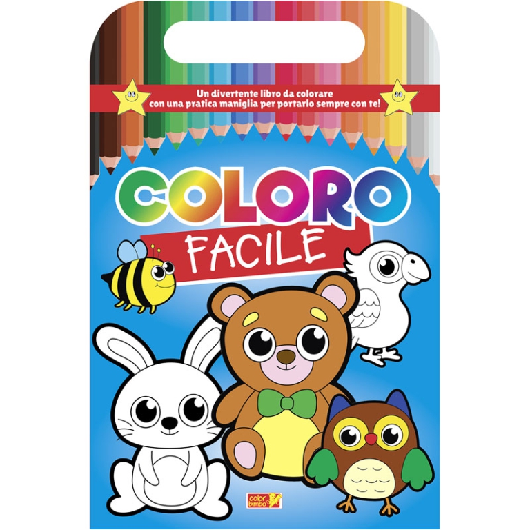 LIBRO DA COLORARE COLORO FACILE C/MANI.96PG V.4,90