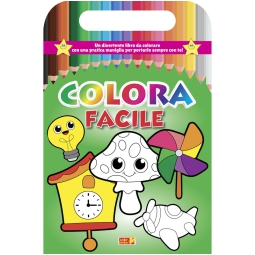 LIBRO DA COLORARE COLORA FACILE C/MANI.96PG V.4,90