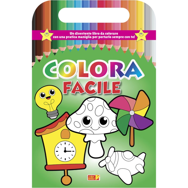 LIBRO DA COLORARE COLORA FACILE C/MANI.96PG V.4,90