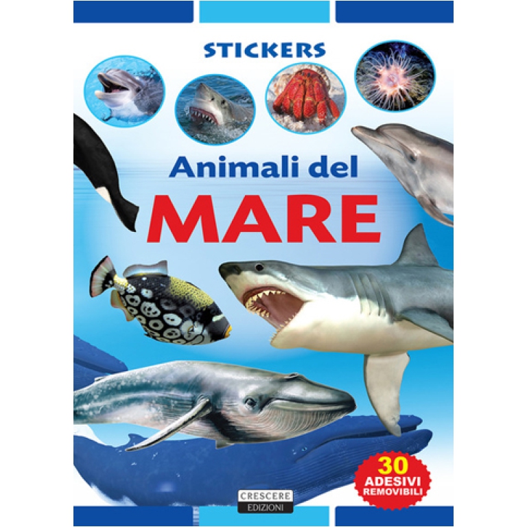 LIBRO STICKERS ANIMALI DEL MARE 24PG V.4,90