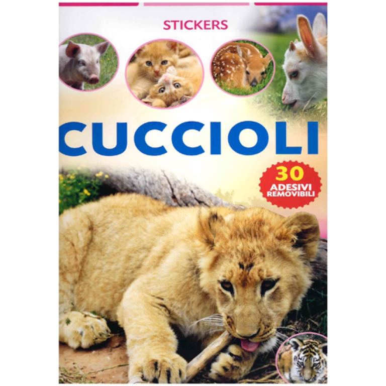 LIBRO DA COLORARE STICKERS CUCCIOLI 24PG V.4,90