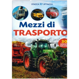 LIBRO DA COLORARE STICKERS MEZZI TRASP 24PG V.4,90