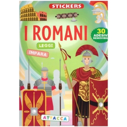 LIBRO DA COLORARE STICKERS ROMANI 24PG V.4,90